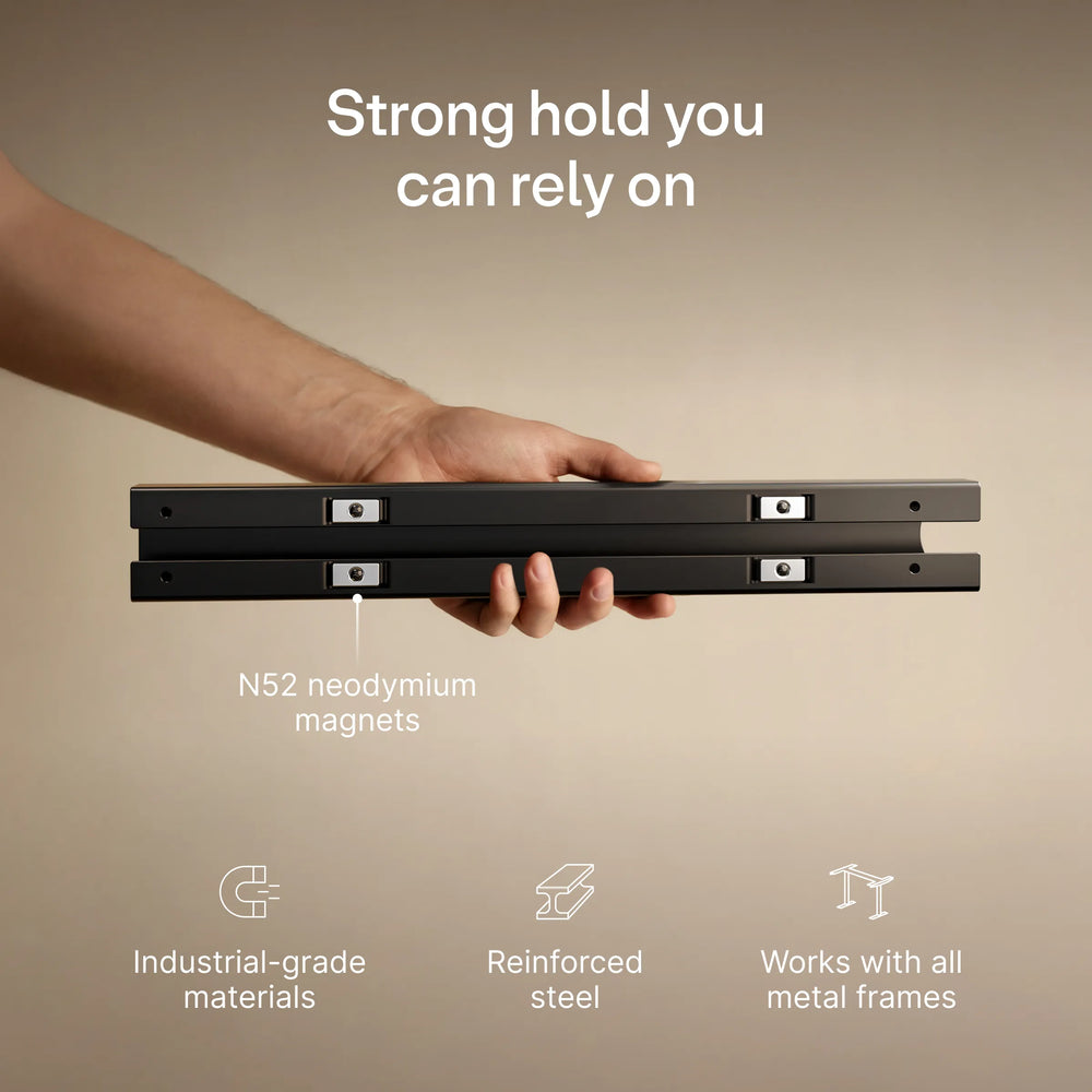 Magnetic cable channel