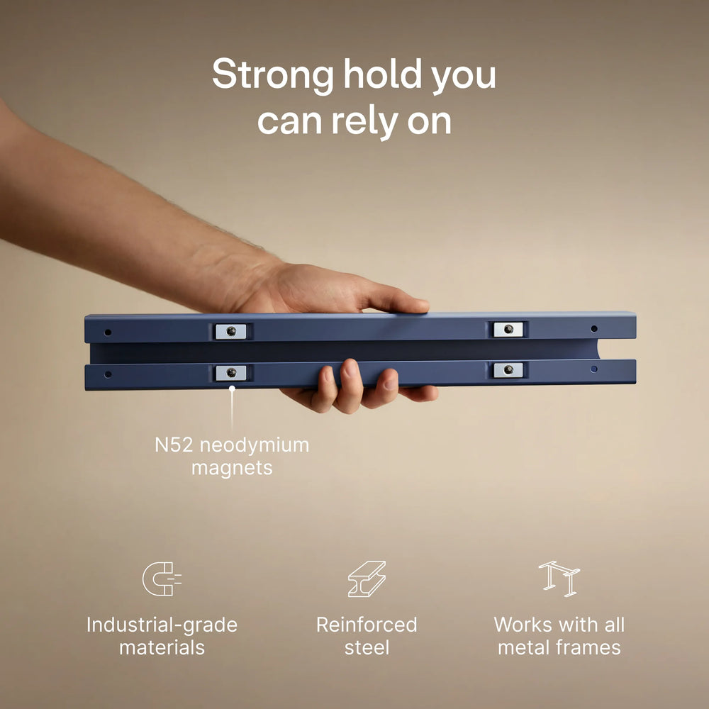 Magnetic cable channel