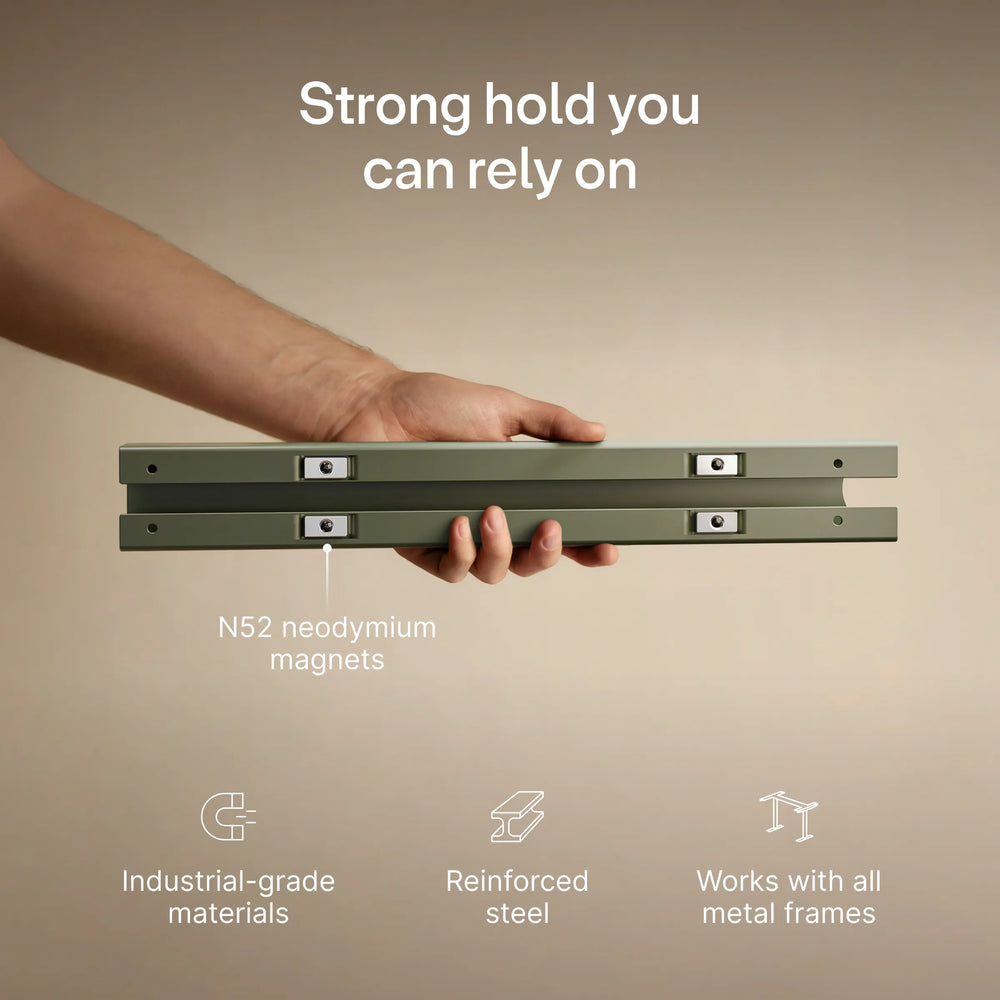 Magnetic cable channel