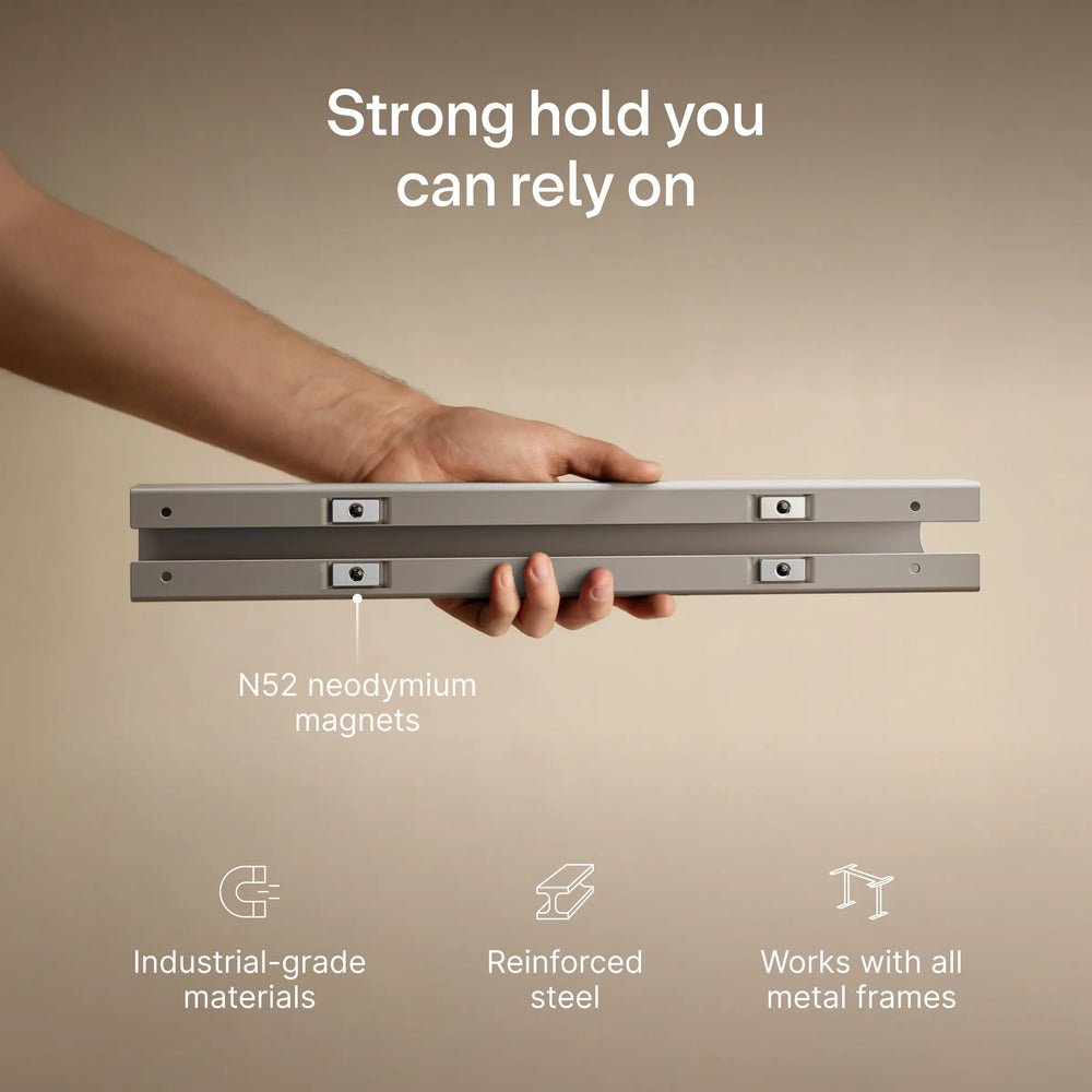 Magnetic cable channel