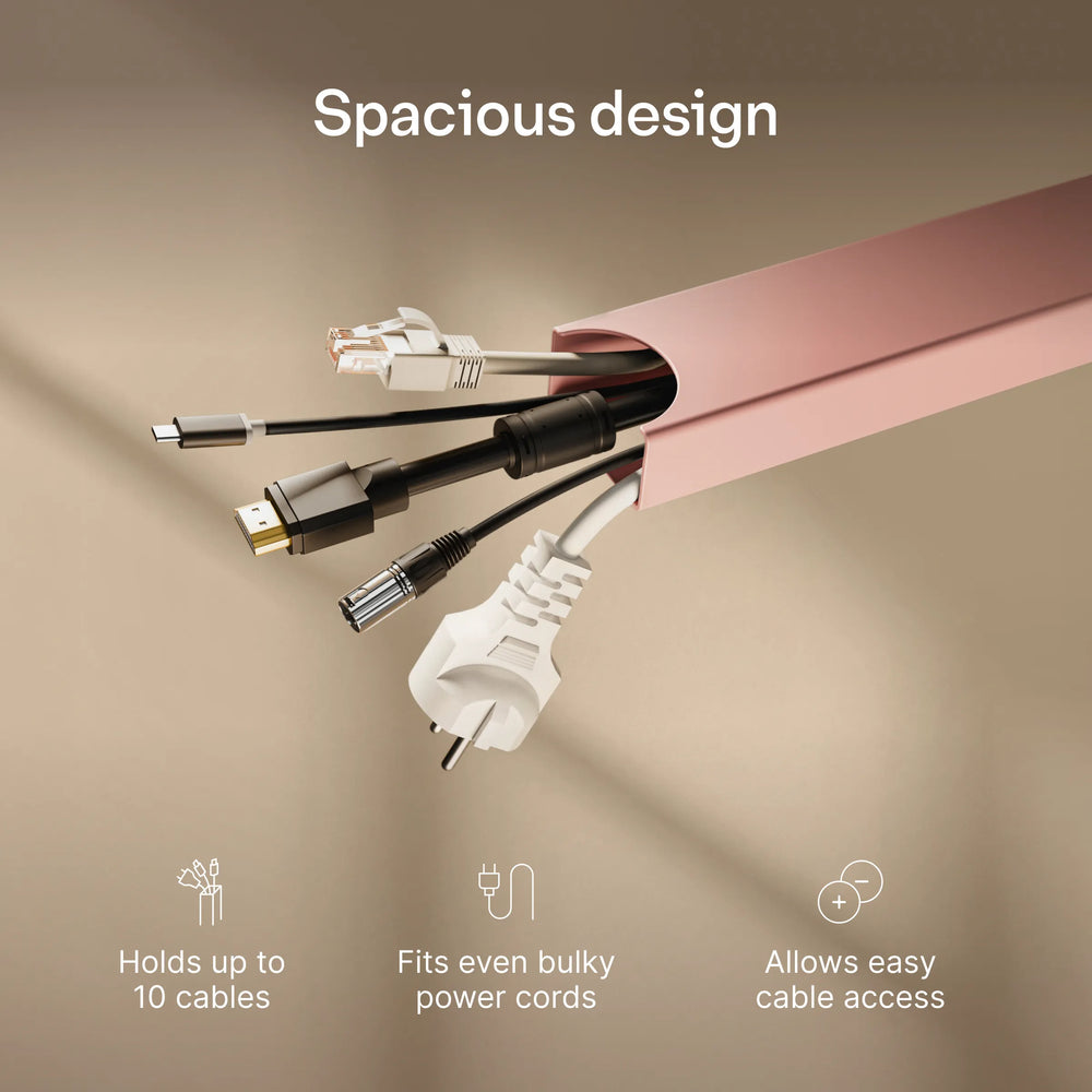 Magnetic cable channel
