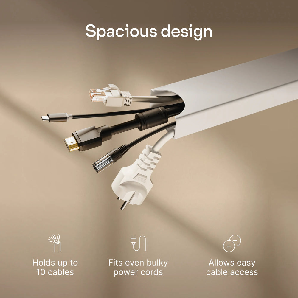 Magnetic cable channel