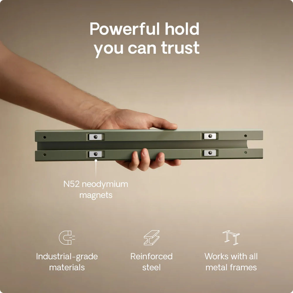 Magnetic cable channel