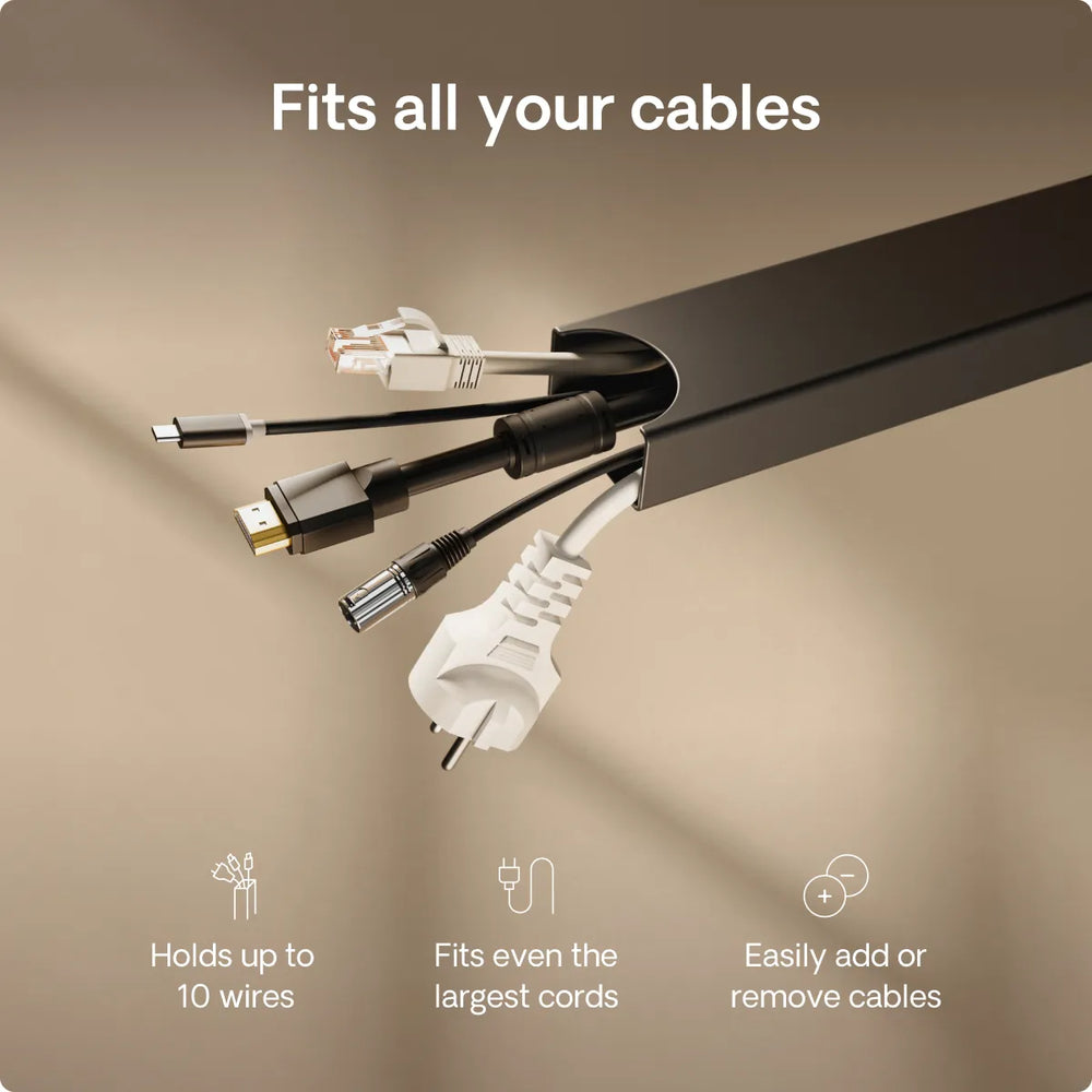 Magnetic cable channel