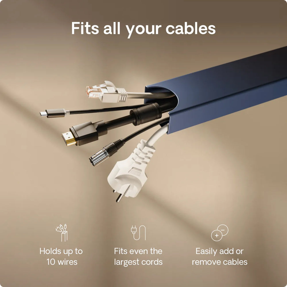 Magnetic cable channel