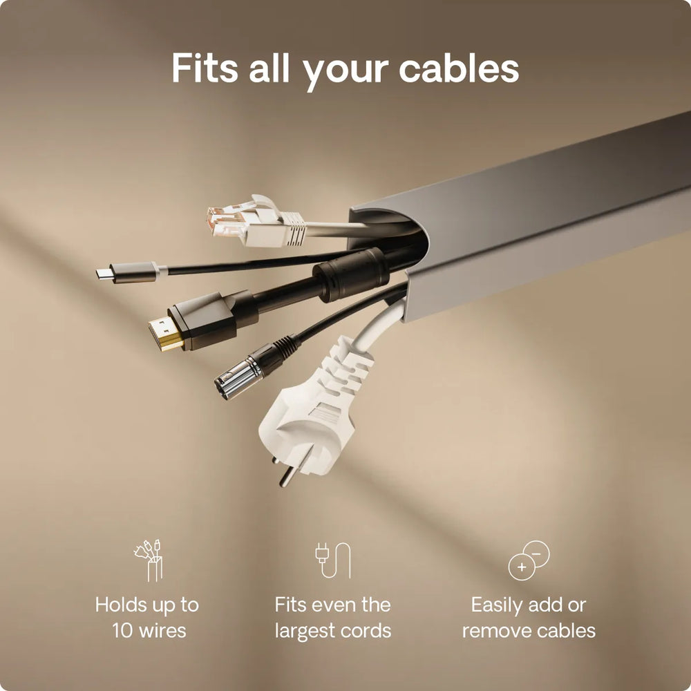 Magnetic cable channel