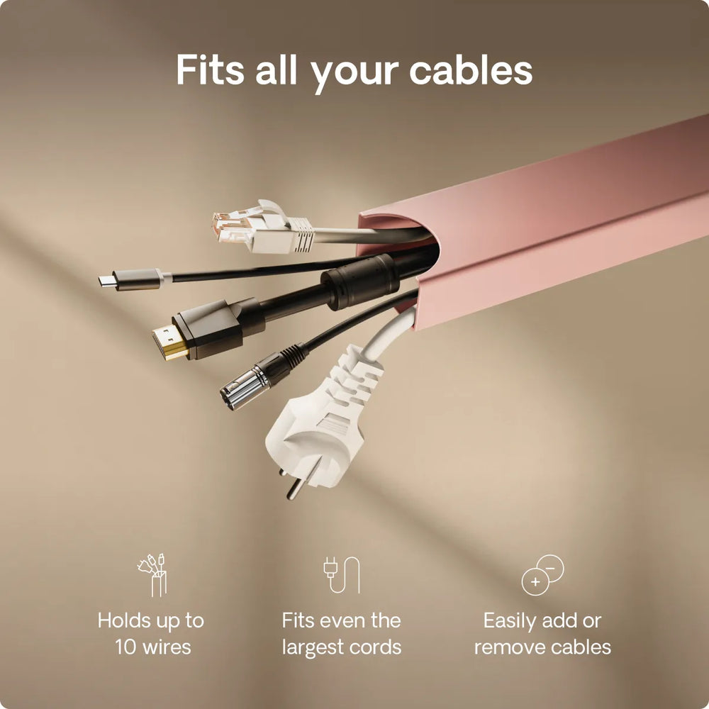 Magnetic cable channel