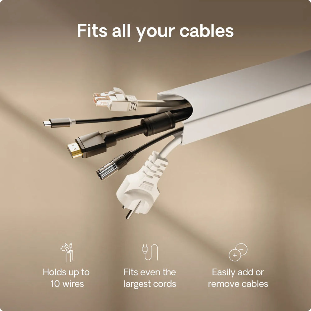 Magnetic cable channel