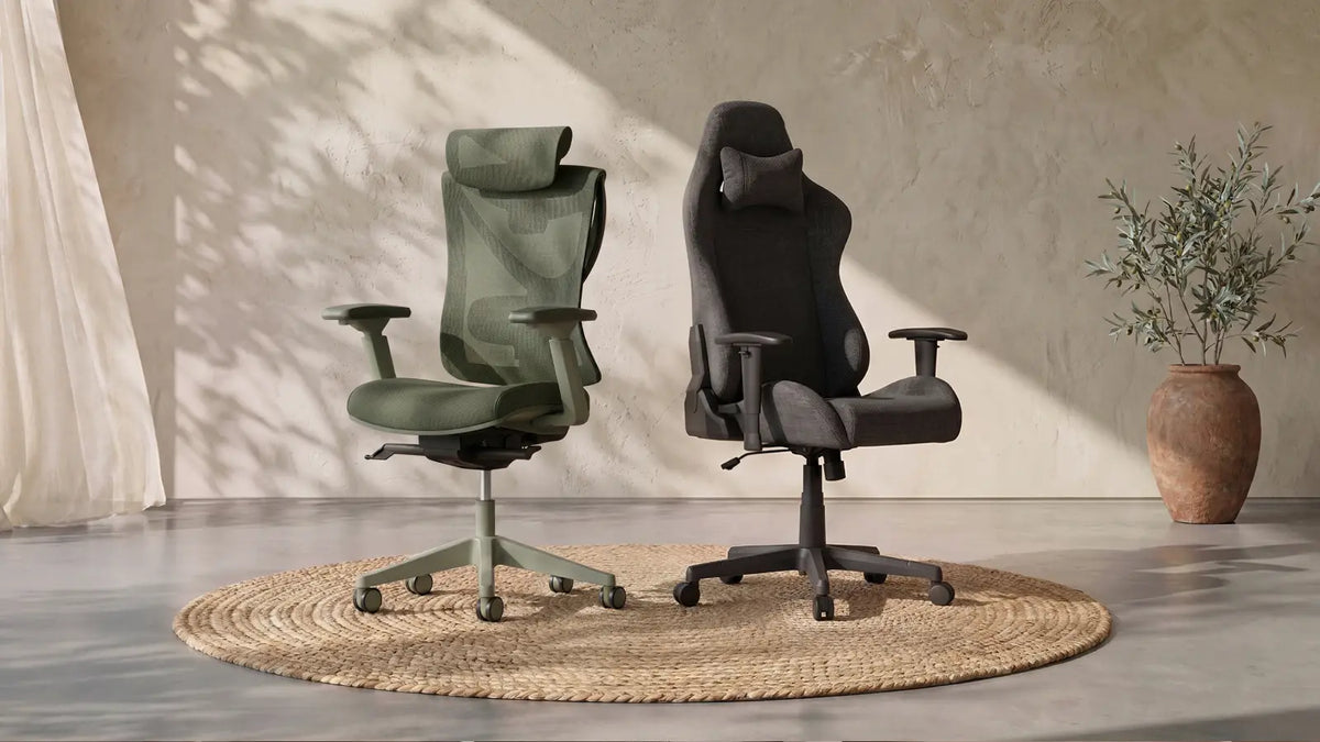 The chairs: gaming vs ergonomic