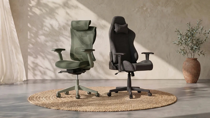 The chairs: gaming vs ergonomic